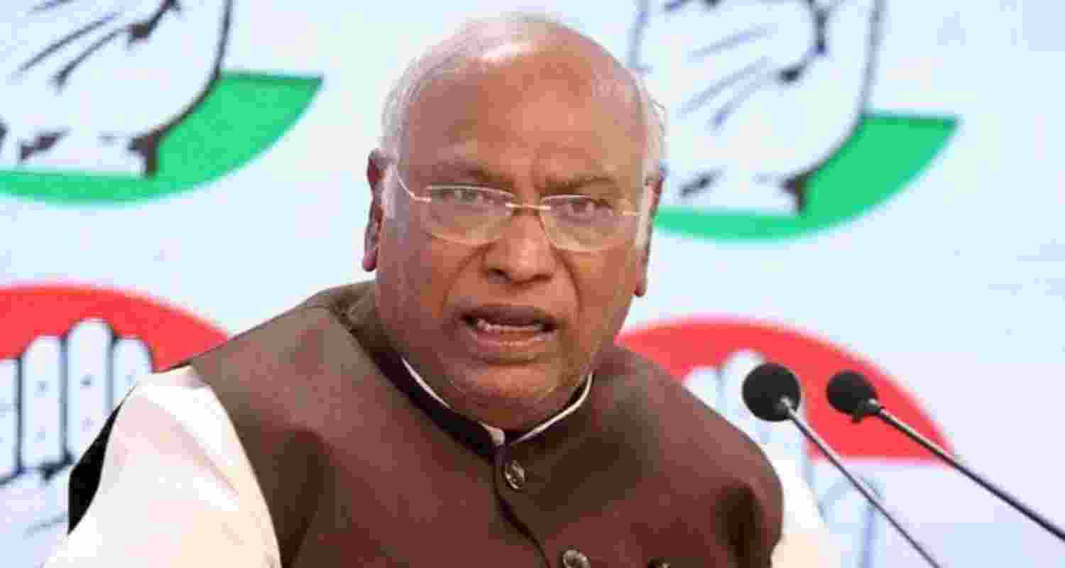 Kharge slams BJP for insulting Ambedkar, ignoring Constitution Kharge slams BJP for insulting Ambedkar, ignoring Constitution