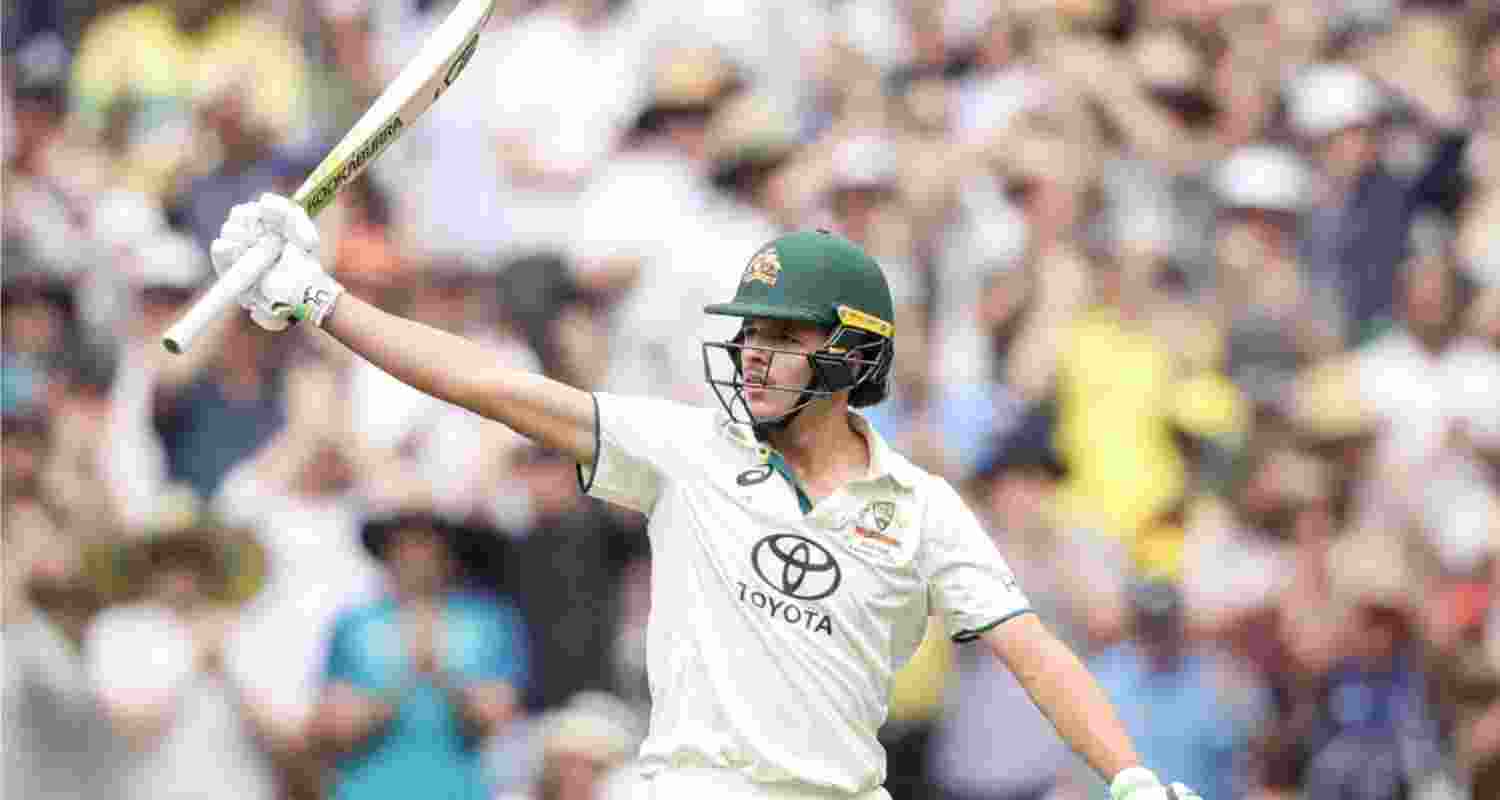 Sam Konstas celebrates his maiden half-century in his debut match at the MCG. Image via cricket.com.au Sam Konstas celebrates his maiden half-century in his debut match at the MCG. Image via cricket.com.au