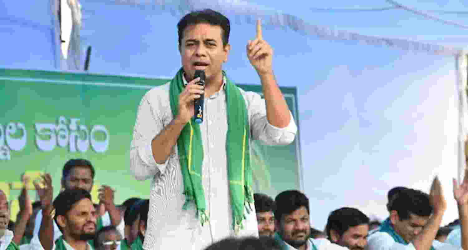KTR vows to reclaim HCU land, slams Congress over sale KTR vows to reclaim HCU land, slams Congress over sale