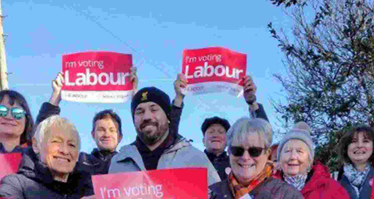 UK's Opposition Labour Party supporters UK's Opposition Labour Party supporters