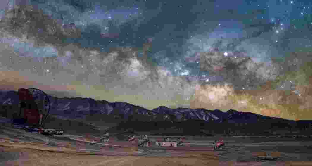 The Milky Way over Hanle in Ladakh. The Milky Way over Hanle in Ladakh.