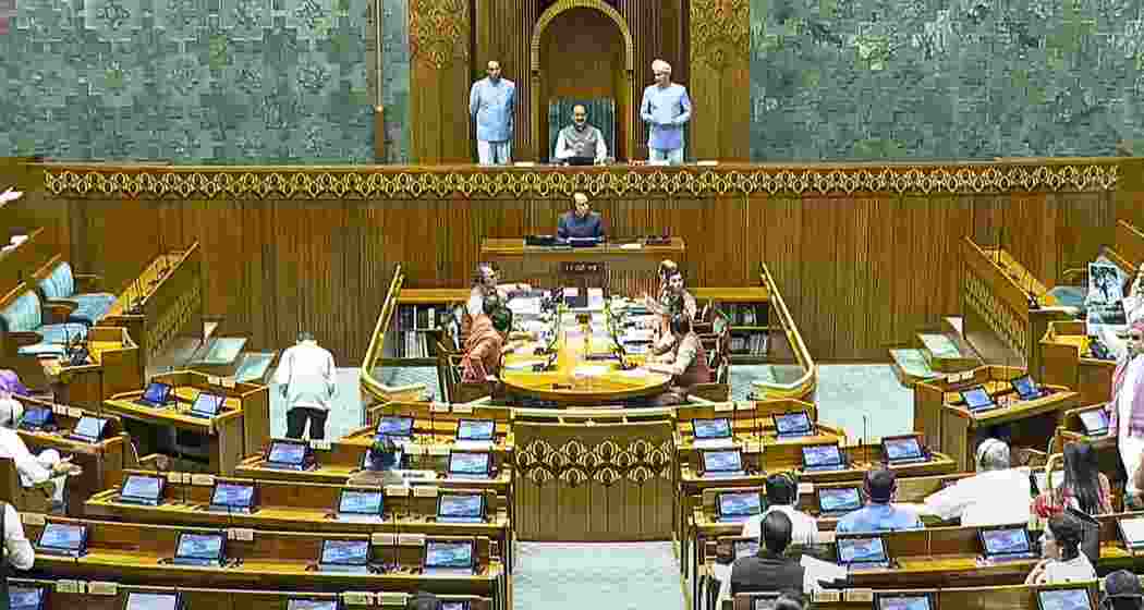 Lok Sabha Speaker Om Birla conducts proceedings during the Budget session of Parliament, in New Delhi on Monday, March 24, 2025. Lok Sabha Speaker Om Birla conducts proceedings during the Budget session of Parliament, in New Delhi on Monday, March 24, 2025.