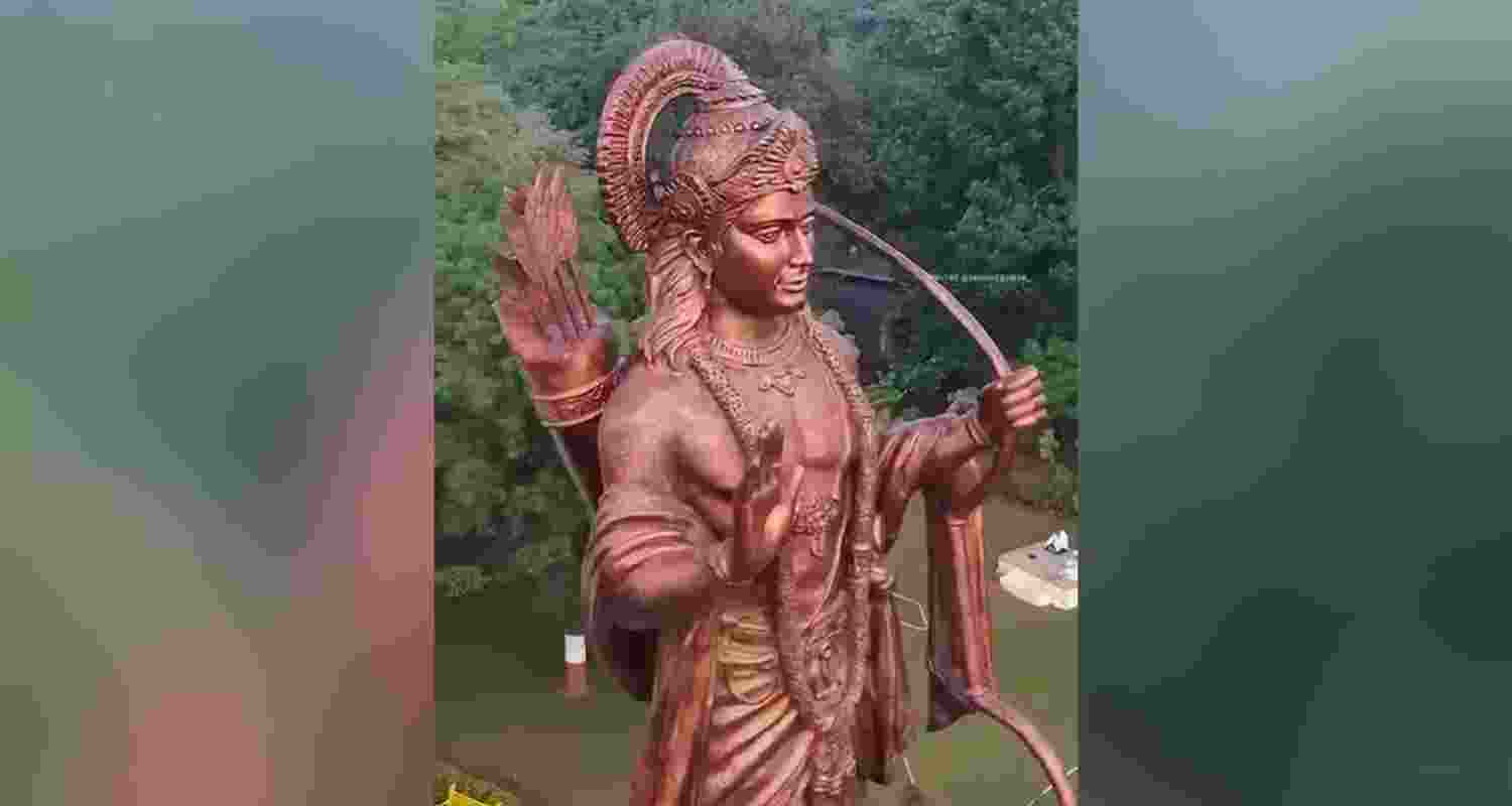70-foot tall statue of Lord Ram unveiled in Nashik's Tapovan 70-foot tall statue of Lord Ram unveiled in Nashik's Tapovan