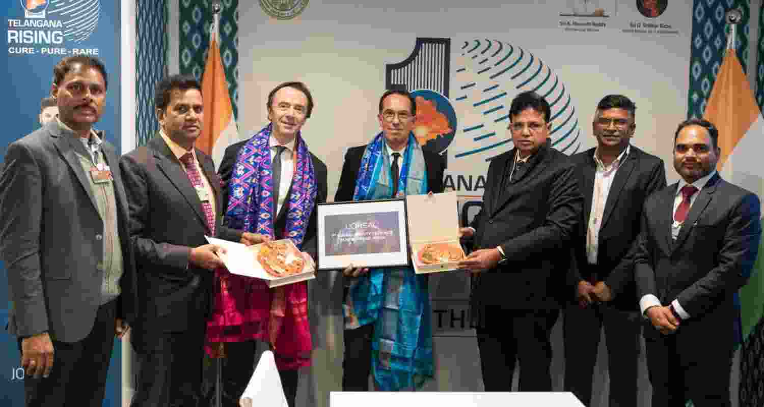 At WEF 2026, CM A Revanth Reddy-led delegation secured a landmark win as L’Oréal will set up the world’s first Beauty-Tech Global Capability Centre (GCC) in Hyderabad, which is to be inaugurated in November 2026. At WEF 2026, CM A Revanth Reddy-led delegation secured a landmark win as L’Oréal will set up the world’s first Beauty-Tech Global Capability Centre (GCC) in Hyderabad, which is to be inaugurated in November 2026.