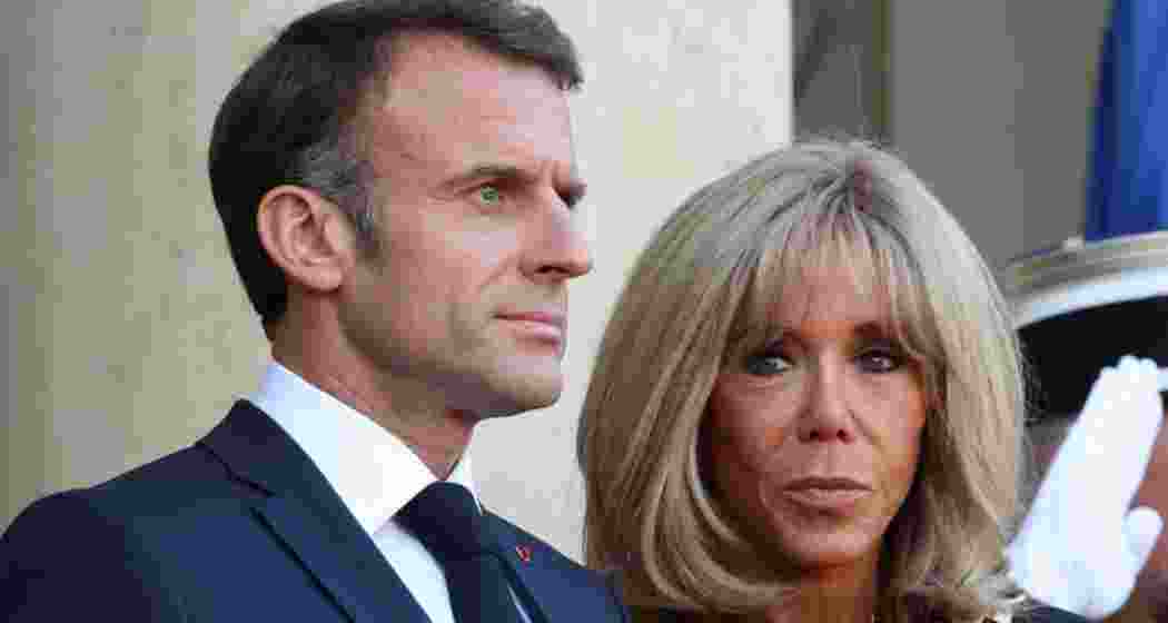 French President Emmanuel Macron and Brigitte Macron during an official event. (File photo) French President Emmanuel Macron and Brigitte Macron during an official event. (File photo)