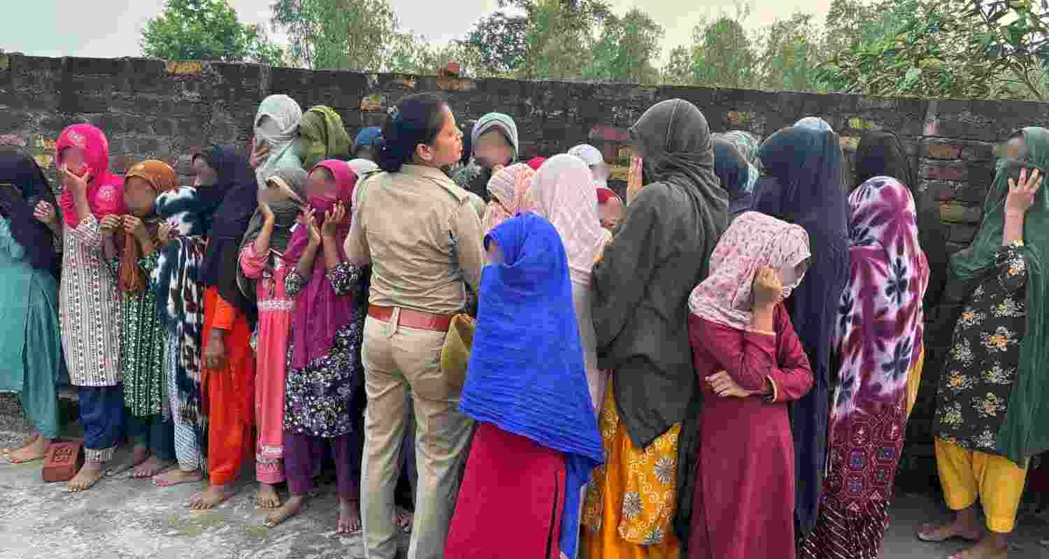 40 girls aged 9-14 rescued from locked toilet in unregistered Bahraich madrassa. 40 girls aged 9-14 rescued from locked toilet in unregistered Bahraich madrassa.