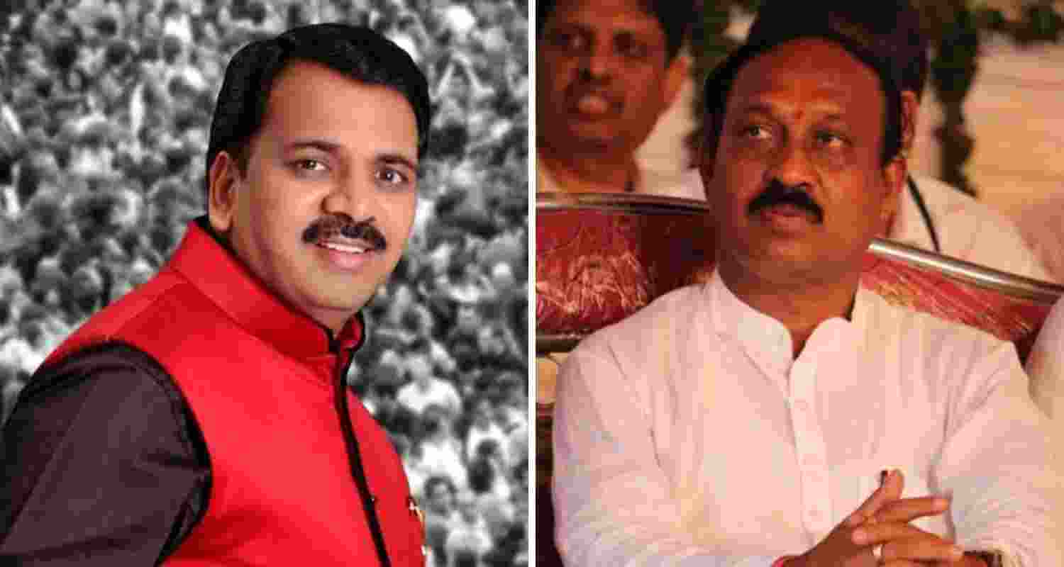 BJP leaders Narendra Mehta (left) and Sudhir Parwe (right). Image: X BJP leaders Narendra Mehta (left) and Sudhir Parwe (right). Image: X