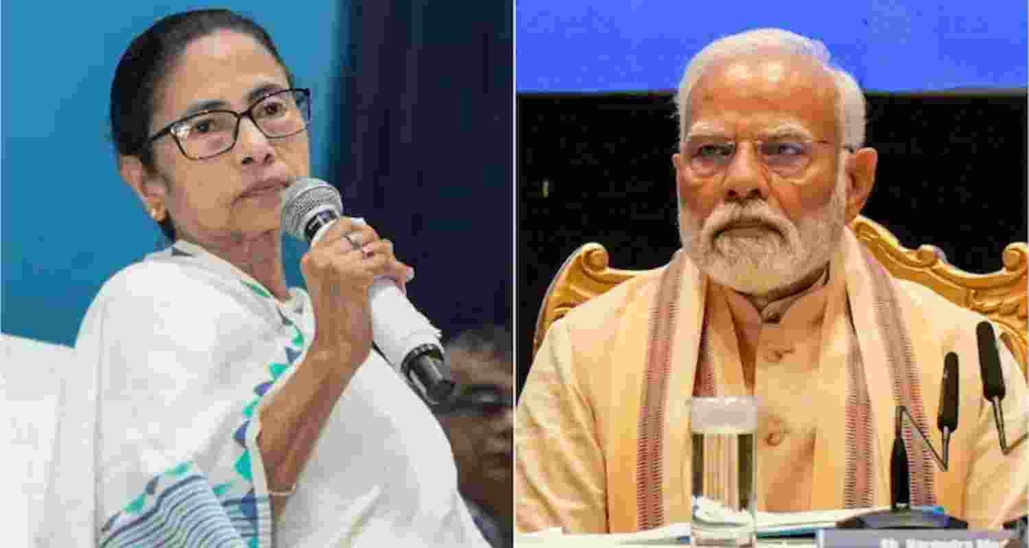 West Bengal Chief Minister Mamata Banerjee (left) and Prime Minister Narendra Modi. West Bengal Chief Minister Mamata Banerjee (left) and Prime Minister Narendra Modi.