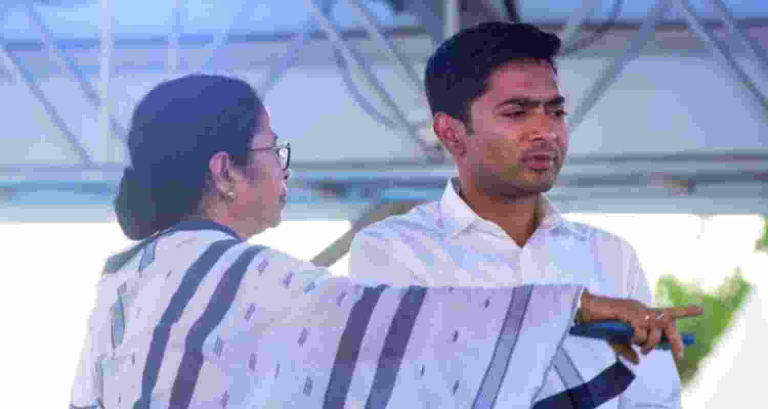 TMC leaders Mamata Banerjee and Abhishek Banerjee TMC leaders Mamata Banerjee and Abhishek Banerjee
