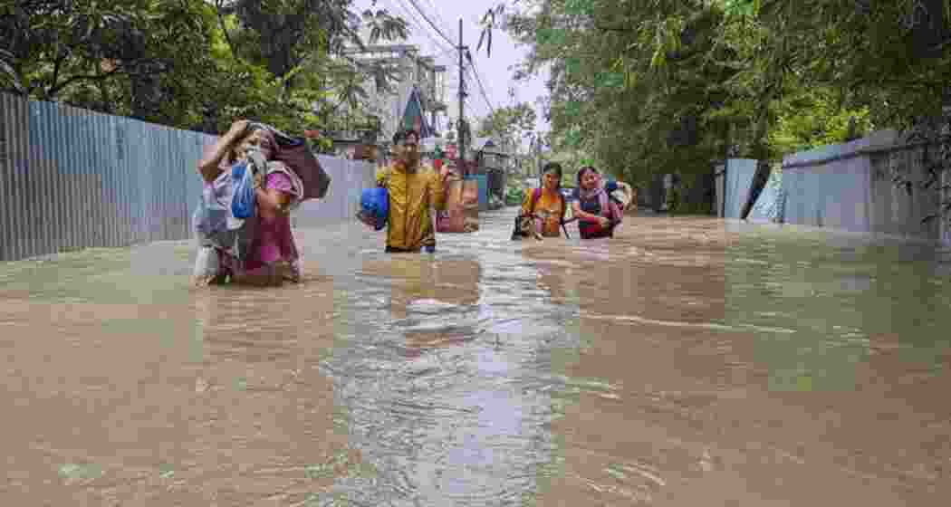 Manipur is flooded because of Cyclone Remal. Manipur is flooded because of Cyclone Remal.