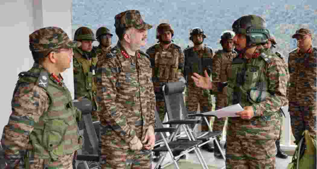 Dimapur-headquartered Spear Corps commander, Lt Gen Abhijit S. Pendharkar during his visit in Manipur's Leimakhong. Dimapur-headquartered Spear Corps commander, Lt Gen Abhijit S. Pendharkar during his visit in Manipur's Leimakhong.
