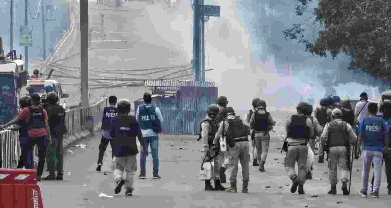 Clashes in Manipur. File photo. Clashes in Manipur. File photo.