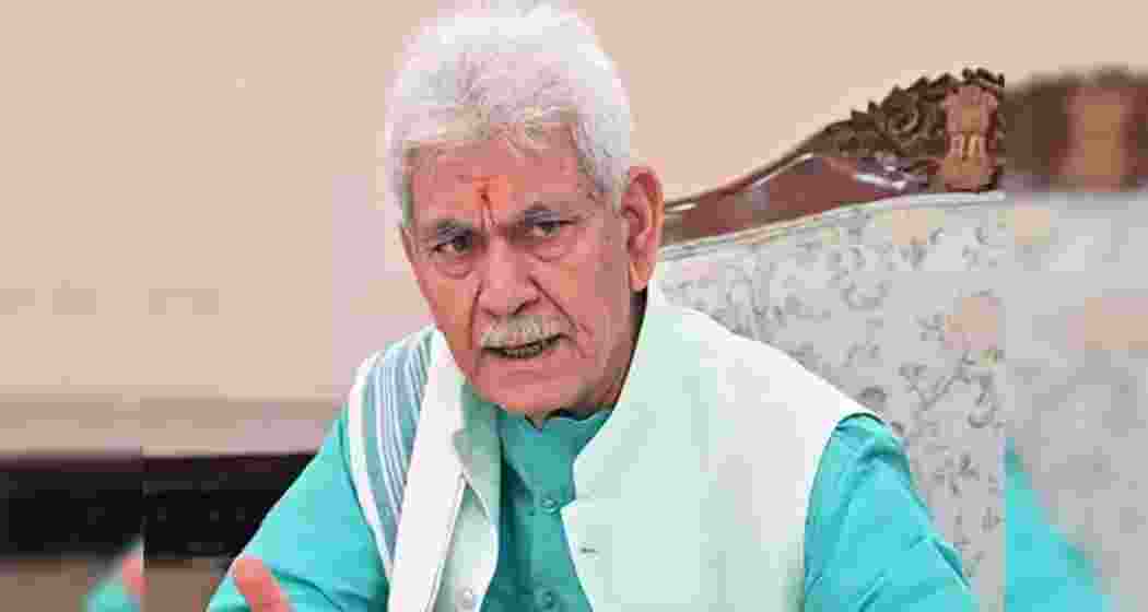 File photo of Jammu and Kashmir Lieutenant Governor Manoj Sinha. File photo of Jammu and Kashmir Lieutenant Governor Manoj Sinha.