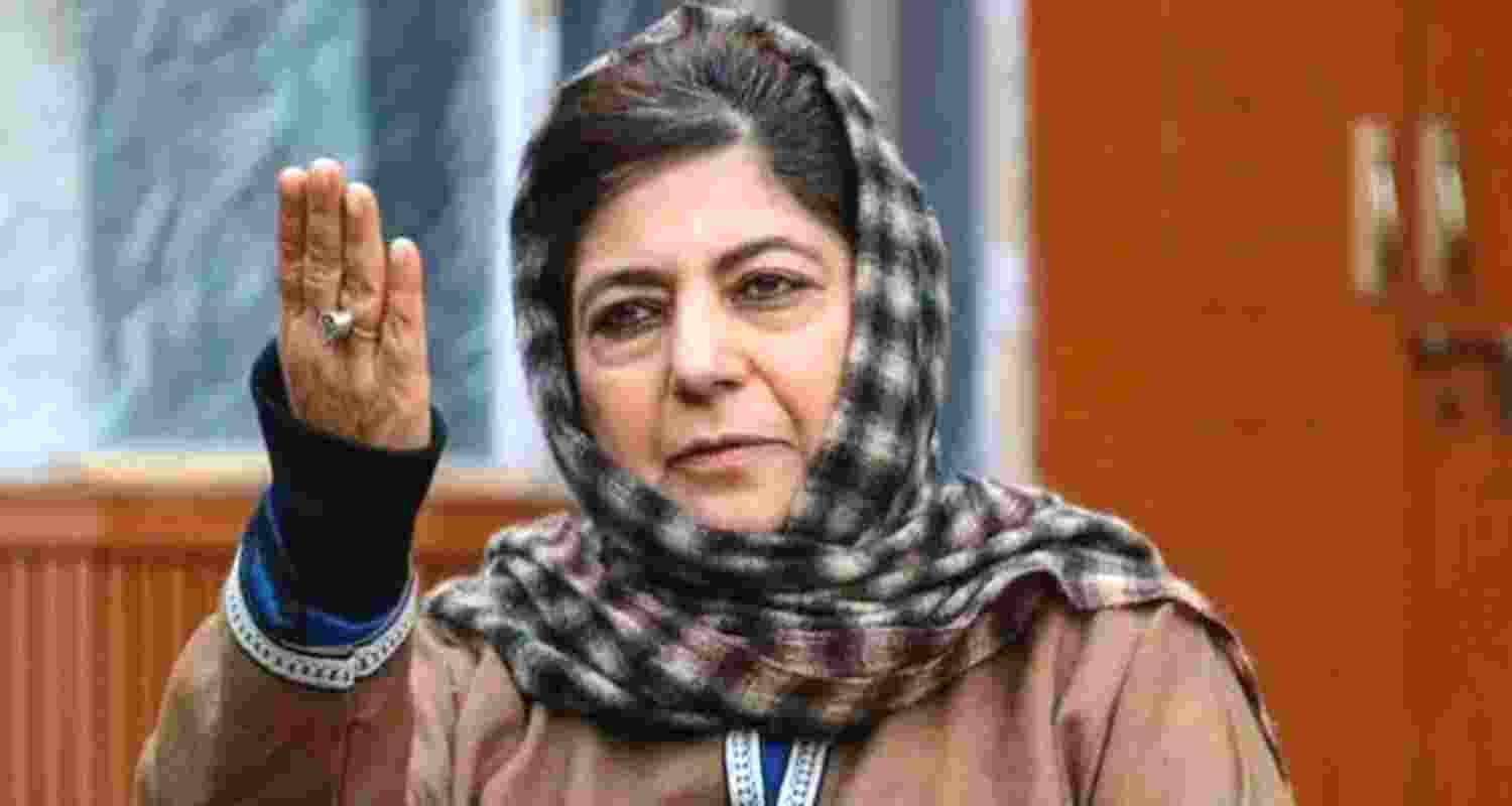 Democratic Party (PDP) Chief Mehbooba Mufti - file image. Democratic Party (PDP) Chief Mehbooba Mufti - file image.