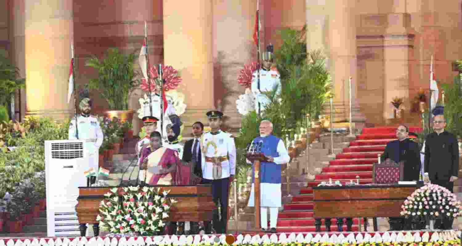 Prime Minister Narendra Modi expressed gratitude to the people of India as he entered his 25th year of serving as the head of a government on Tuesday in New Delhi. Prime Minister Narendra Modi expressed gratitude to the people of India as he entered his 25th year of serving as the head of a government on Tuesday in New Delhi.