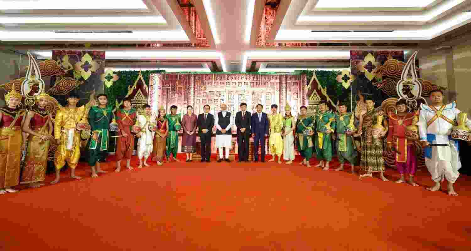 PM Modi Receives Warm Welcome in Laos Amid Cultural Festivities. PM Modi Receives Warm Welcome in Laos Amid Cultural Festivities.