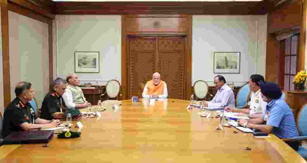 Prime Minister Narendra Modi met Defence Secretary Rajesh Kumar Singh on Monday, following the Pahalgam terror attack and ceasefire violations by Pakistan along the LoC and international border in Jammu. Prime Minister Narendra Modi met Defence Secretary Rajesh Kumar Singh on Monday, following the Pahalgam terror attack and ceasefire violations by Pakistan along the LoC and international border in Jammu.