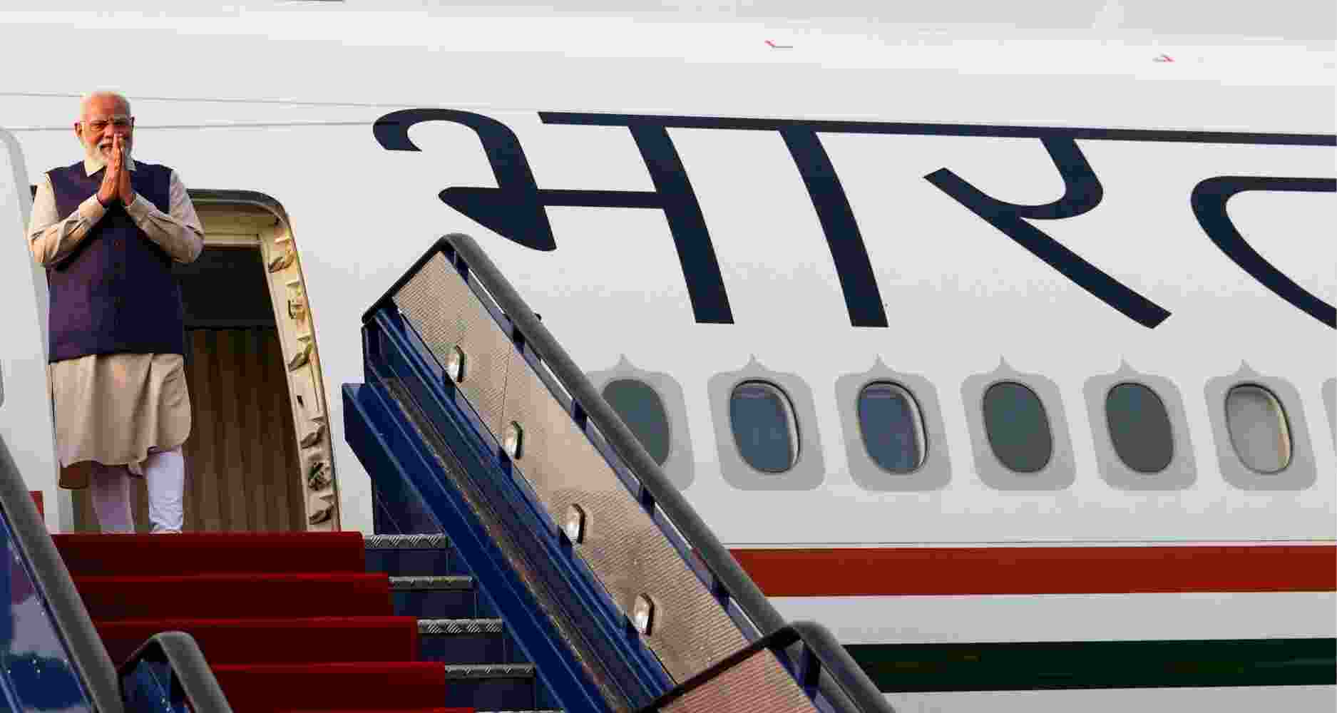 Prime Minister Narendra Modi upon his arrival in UK, on July 23, 2025. Prime Minister Narendra Modi upon his arrival in UK, on July 23, 2025.