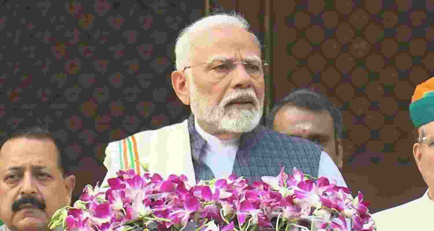 PM Modi speaks to the media before the winter session of Parliament begins. PM Modi speaks to the media before the winter session of Parliament begins.
