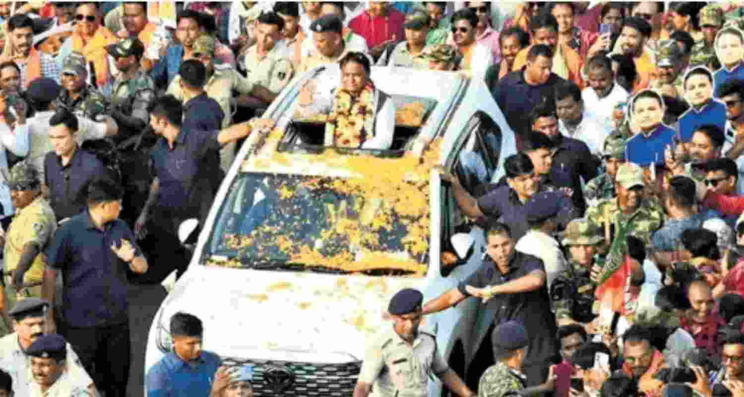 Odisha CM holds roadshow in home district Keonjhar Odisha CM holds roadshow in home district Keonjhar