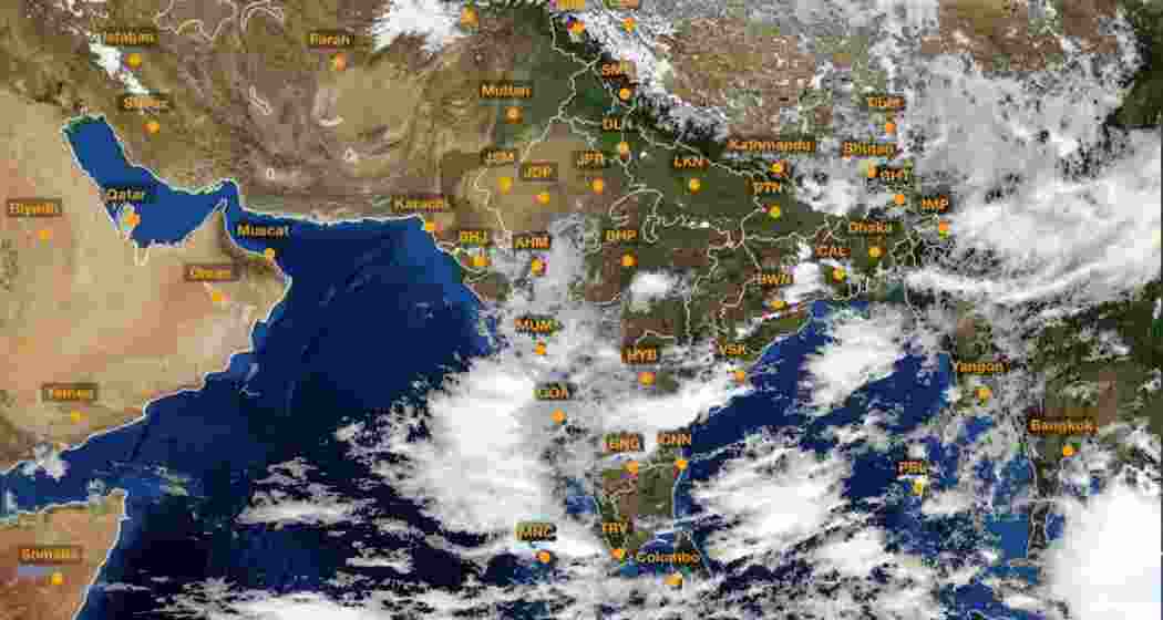 A representative image of the monsoon approaching the northeastern states of India. A representative image of the monsoon approaching the northeastern states of India.