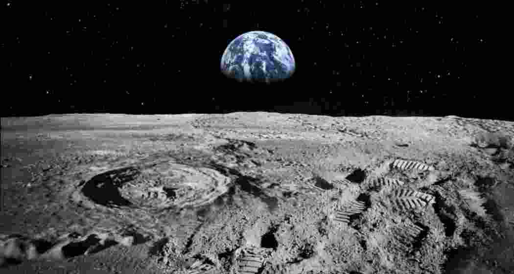 View of earth captured from the moon. View of earth captured from the moon.