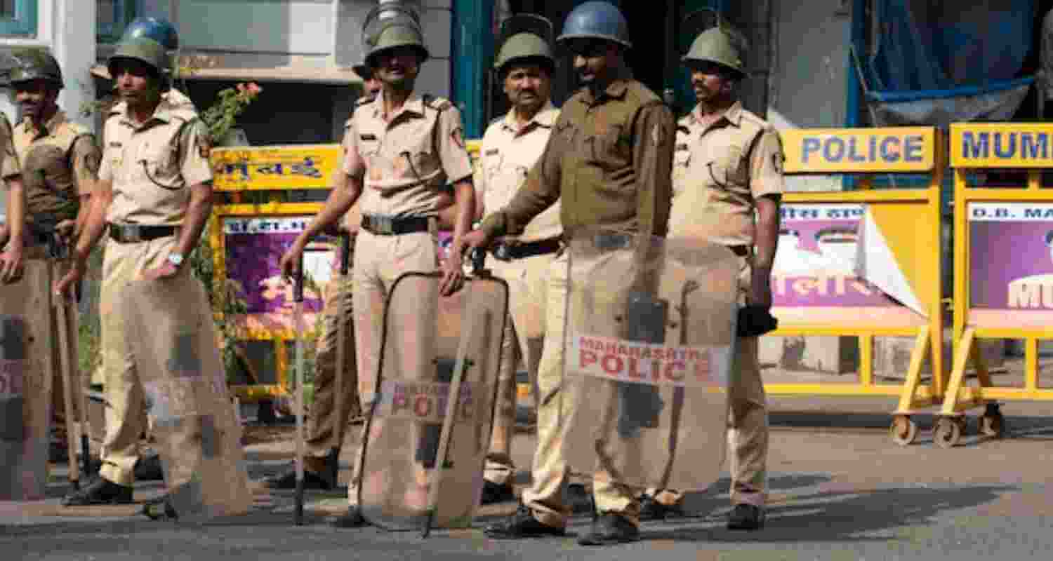 Mumbai police. Mumbai police.