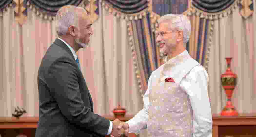 President Muizzu and EAM Jaishankar reinforce India-Maldives ties in Male. President Muizzu and EAM Jaishankar reinforce India-Maldives ties in Male.