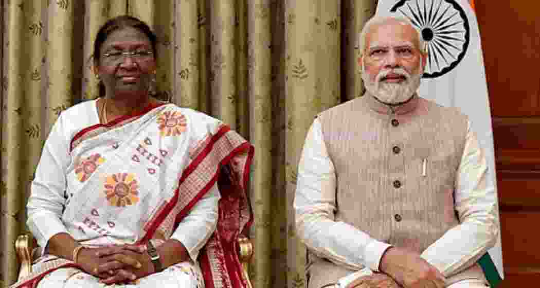 File photo of President Droupadi Murmu and Prime Minister Narendra Modi. File photo of President Droupadi Murmu and Prime Minister Narendra Modi.