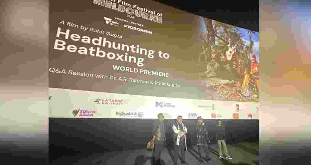 AR Rahman's documentary 'Headhunting to Beatboxing' receives a warm reception at its world premiere at the Melbourne Film Festival. AR Rahman's documentary 'Headhunting to Beatboxing' receives a warm reception at its world premiere at the Melbourne Film Festival.