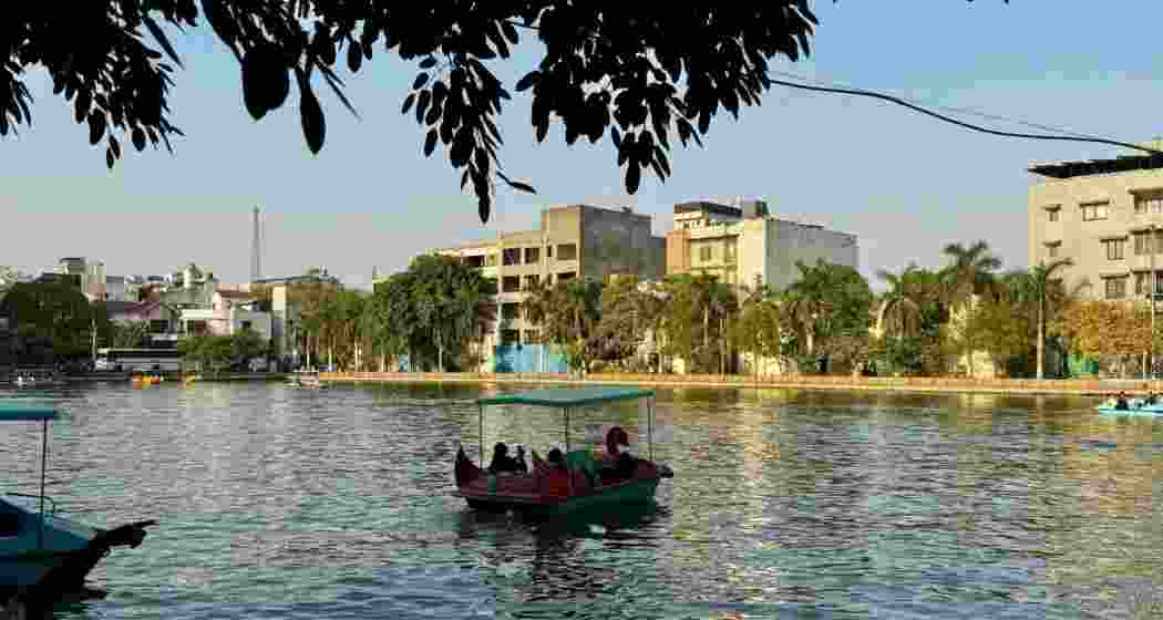 A view of Delhi's Naini lake. A view of Delhi's Naini lake.