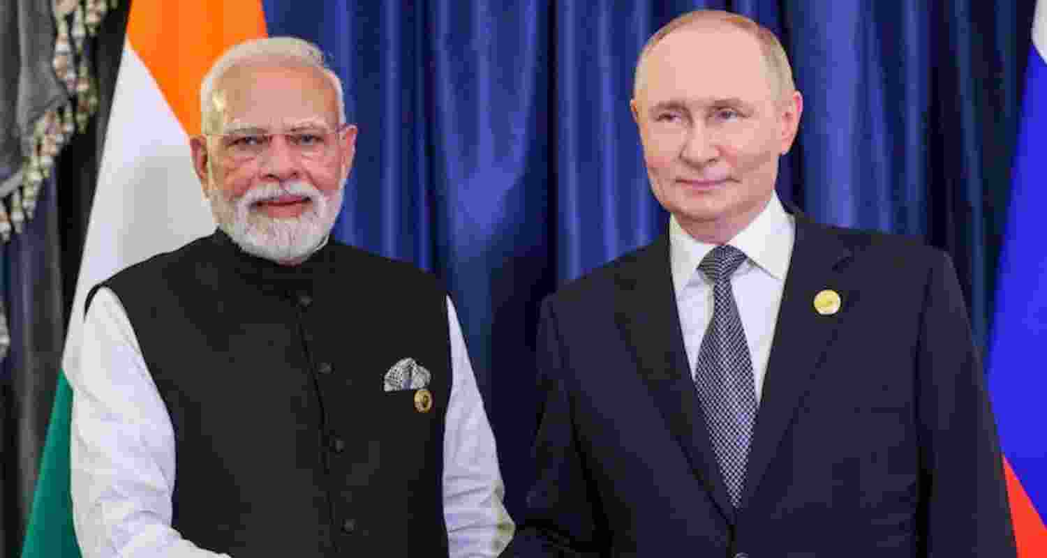 Prime Minister Narendra Modi and Russian President Vladimir Putin. Prime Minister Narendra Modi and Russian President Vladimir Putin.