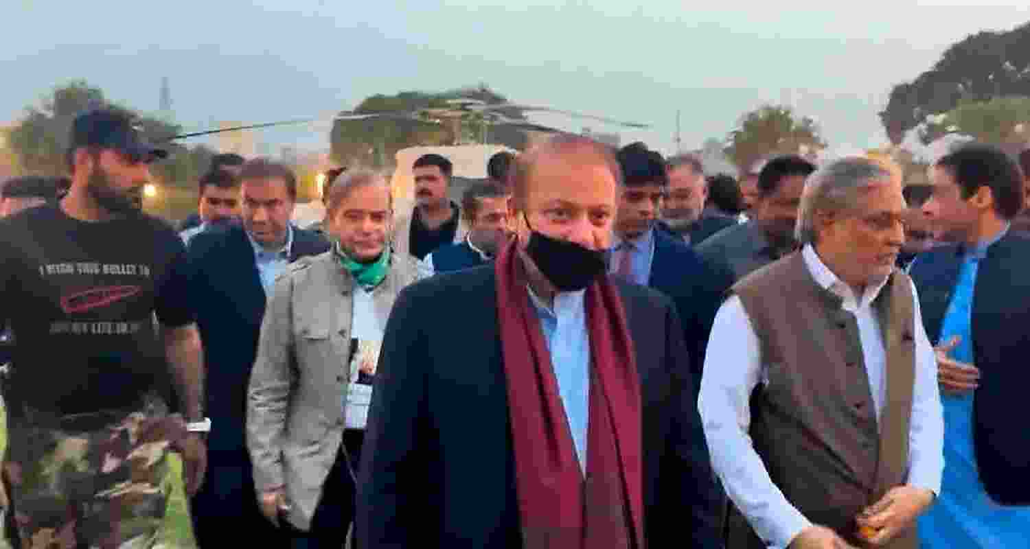Nawaz Sharif during election campaign in Lahore with his brother Sehhbaz Sharif Nawaz Sharif during election campaign in Lahore with his brother Sehhbaz Sharif