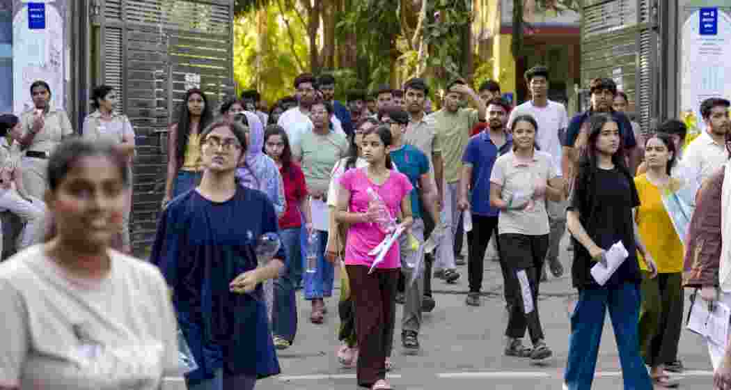 NEET-UG candidates exit an examination centre after appearing for the Re-NEET UG 2026 exam, in New Delhi, Sunday, June 21, 2026. The Re-NEET UG 2026 examination is being conducted following the cancellation of the original test held on May 3 amid a paper leak controversy. NEET-UG candidates exit an examination centre after appearing for the Re-NEET UG 2026 exam, in New Delhi, Sunday, June 21, 2026. The Re-NEET UG 2026 examination is being conducted following the cancellation of the original test held on May 3 amid a paper leak controversy.