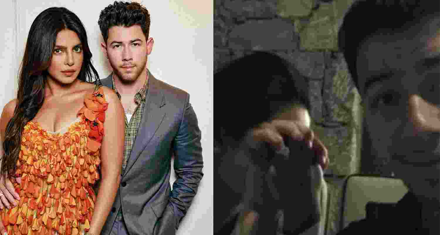 Actor Priyanka Chopra with husband Nick Jonas. Actor Priyanka Chopra with husband Nick Jonas.