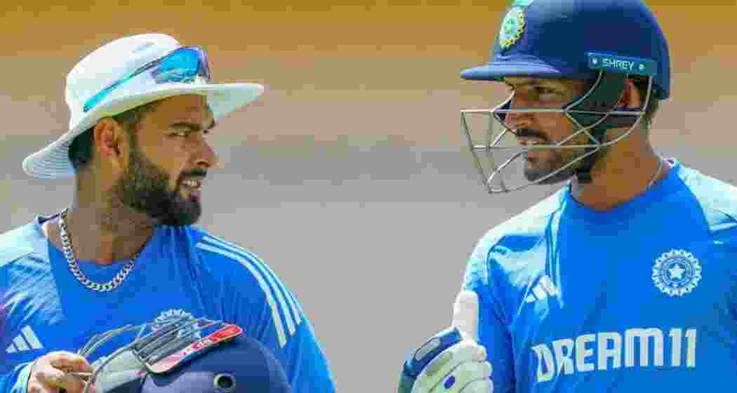 Rishabh Pant with Dhruv Jurel. (File photo) Rishabh Pant with Dhruv Jurel. (File photo)