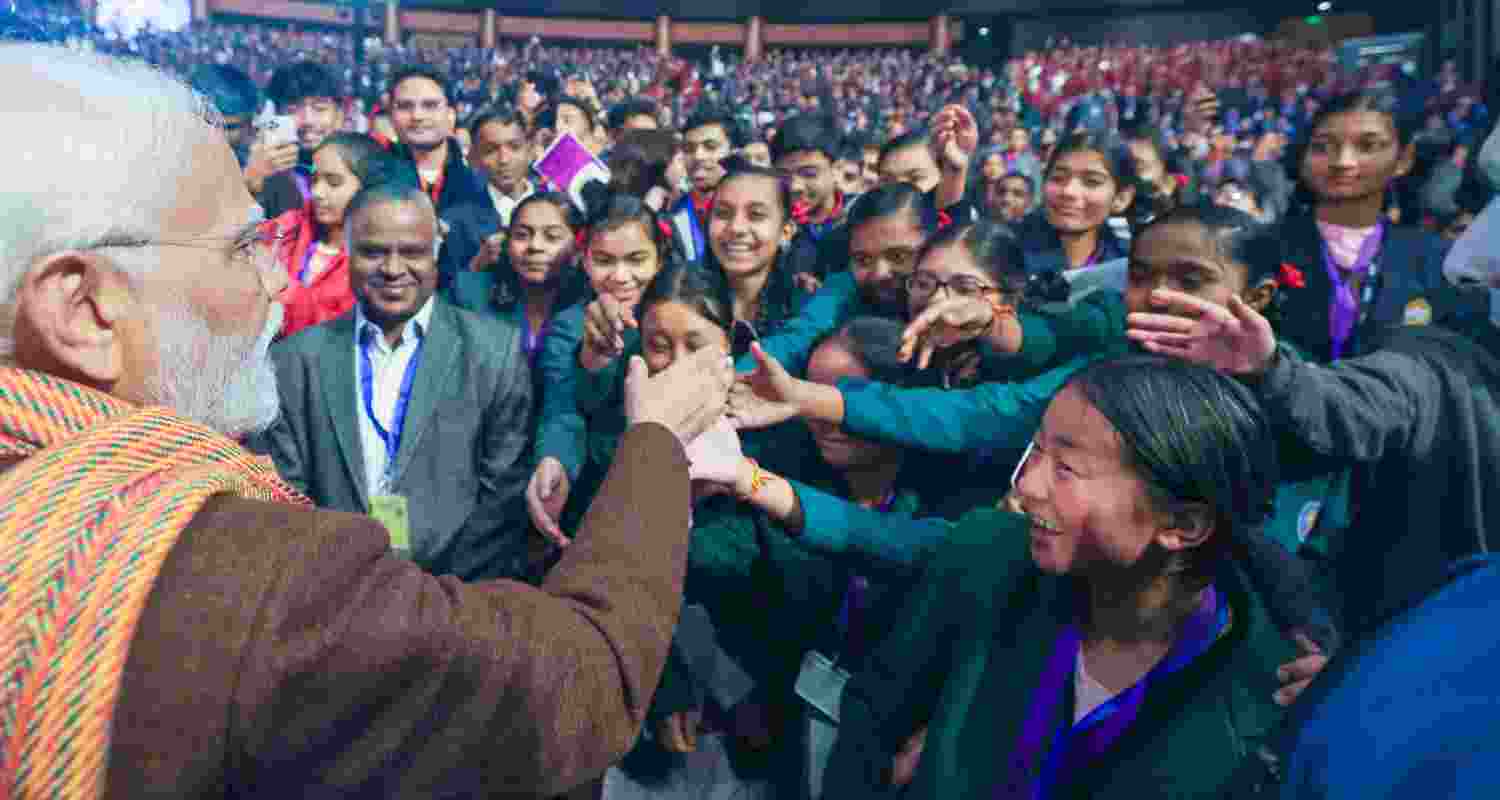 Amit Shah prays PM Modi for pariksha pe charcha Amit Shah prays PM Modi for pariksha pe charcha