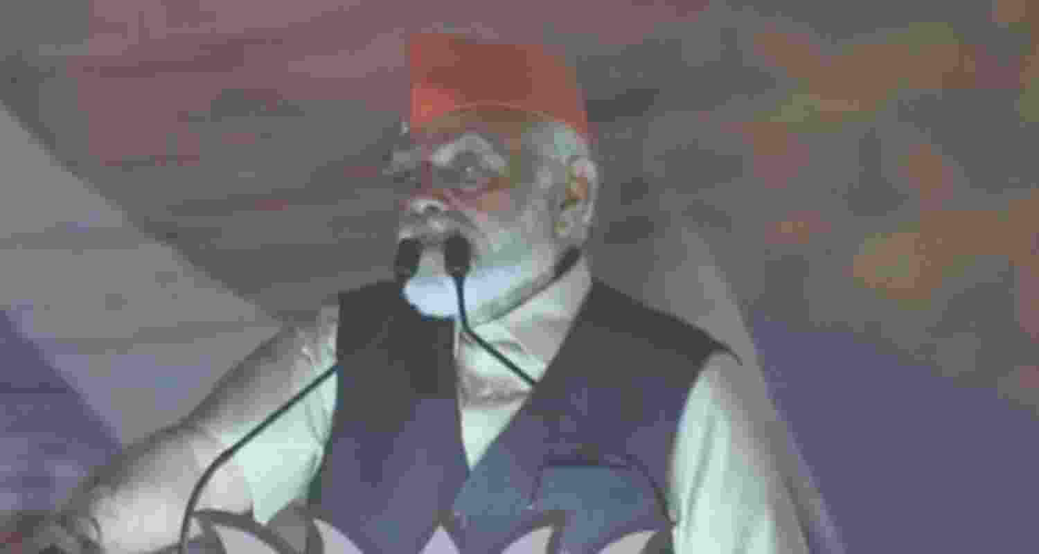 PM Modi in north Bengal. PM Modi in north Bengal.