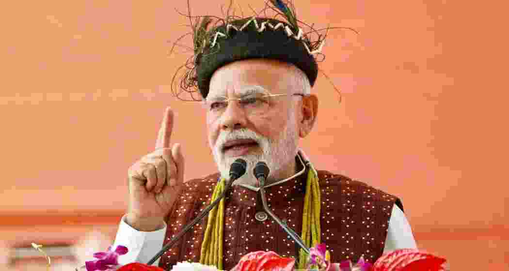 Prime Minister Narendra Modi addressing the nation from Itanagar, Arunachal Pradesh on Monday. Prime Minister Narendra Modi addressing the nation from Itanagar, Arunachal Pradesh on Monday.