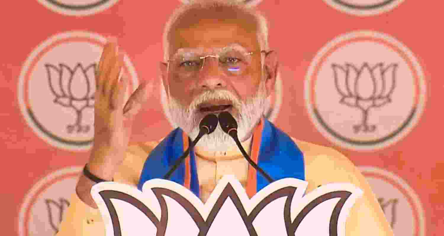 Prime Minister Narendra Modi addresses a public meeting for Lok Sabha elections, in Hoshiarpur, Punjab. Prime Minister Narendra Modi addresses a public meeting for Lok Sabha elections, in Hoshiarpur, Punjab.