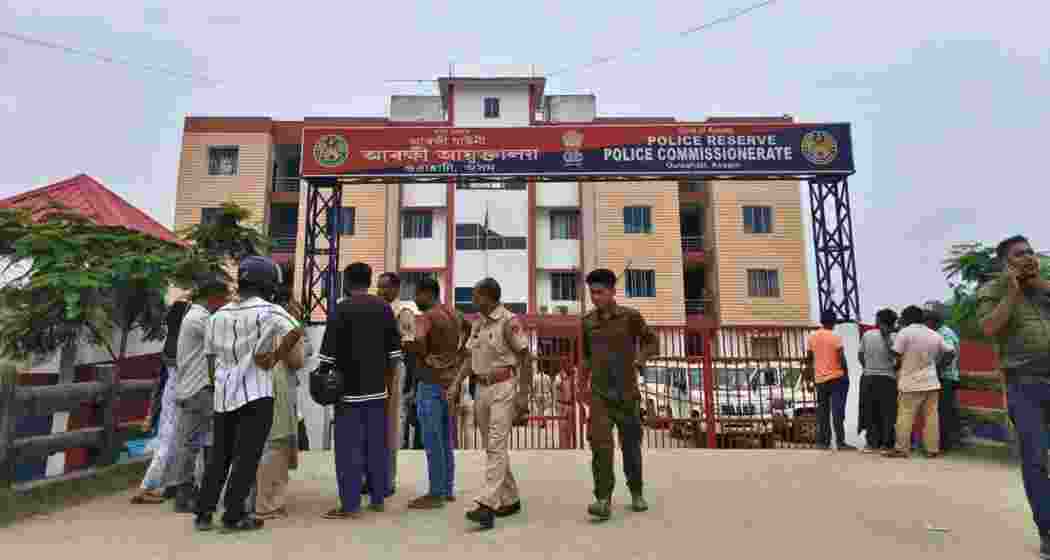 Family members outside Rupnagar Police Reserve, where over 50 individuals have been detained in Assam’s verification drive. Family members outside Rupnagar Police Reserve, where over 50 individuals have been detained in Assam’s verification drive.