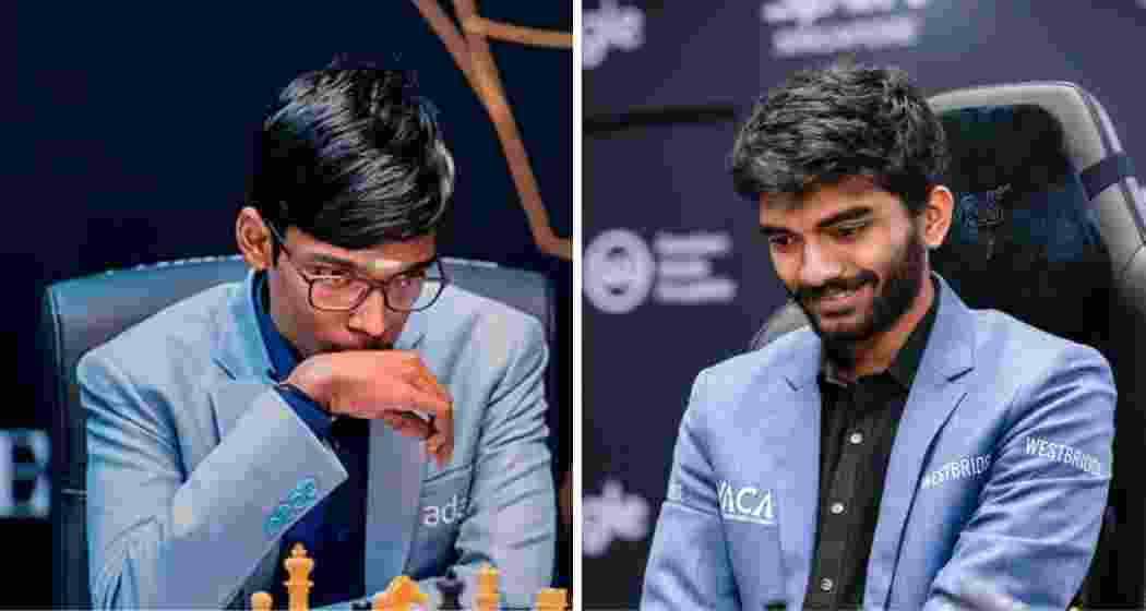Defending champion R Praggnanandhaa and world champion D Gukesh. (File photo) Defending champion R Praggnanandhaa and world champion D Gukesh. (File photo)