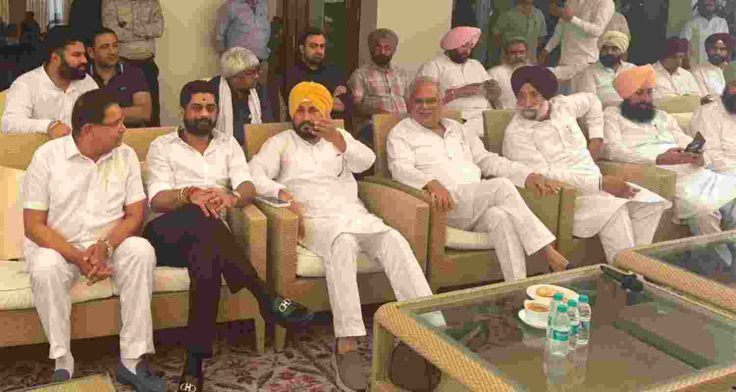 Punjab Congress in-charge Bhupesh Baghel, along with Punjab Congress leaders, during the meeting in Chandigarh last week. Punjab Congress in-charge Bhupesh Baghel, along with Punjab Congress leaders, during the meeting in Chandigarh last week.
