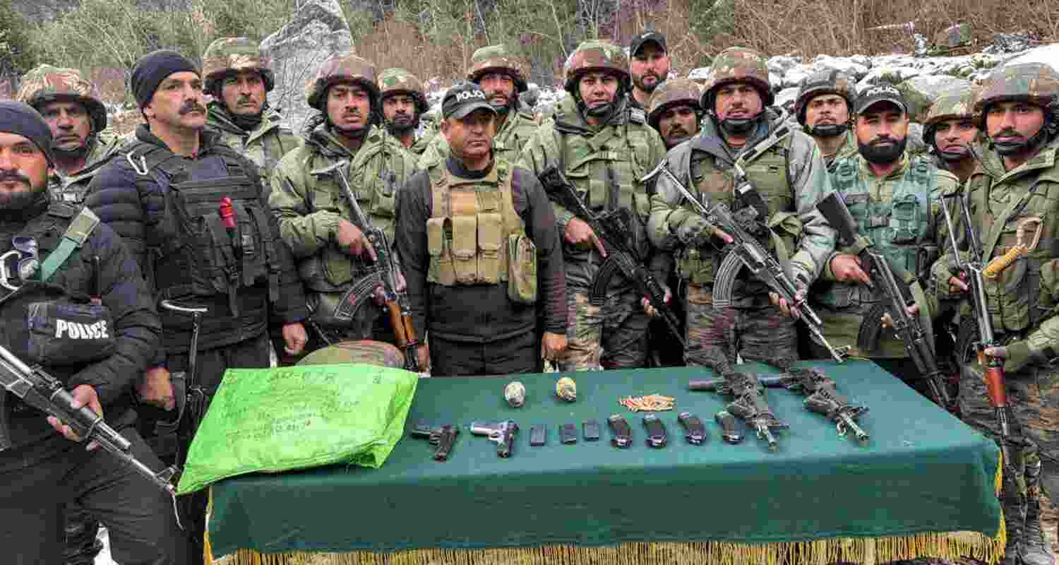 'Terror plot' foiled, arms recovered from Kupwara LOC hideout 'Terror plot' foiled, arms recovered from Kupwara LOC hideout