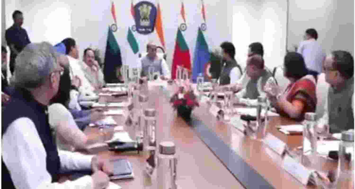 NDA ministers discuss govt's strategy in meeting chaired by DM NDA ministers discuss govt's strategy in meeting chaired by DM