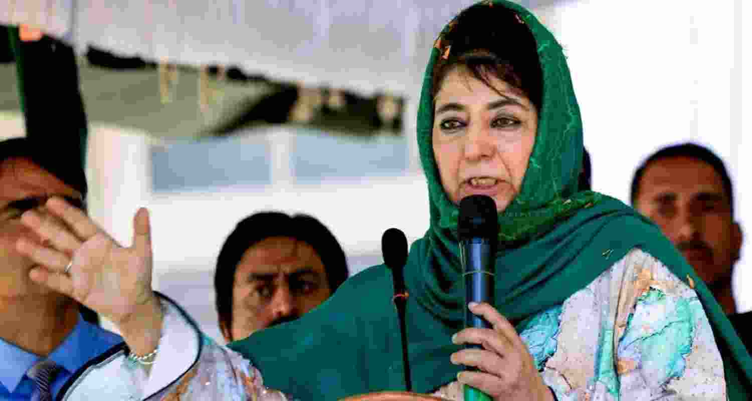 Withdraw top travel advisory on J&K visit : Mehbooba urges Gor Withdraw top travel advisory on J&K visit : Mehbooba urges Gor
