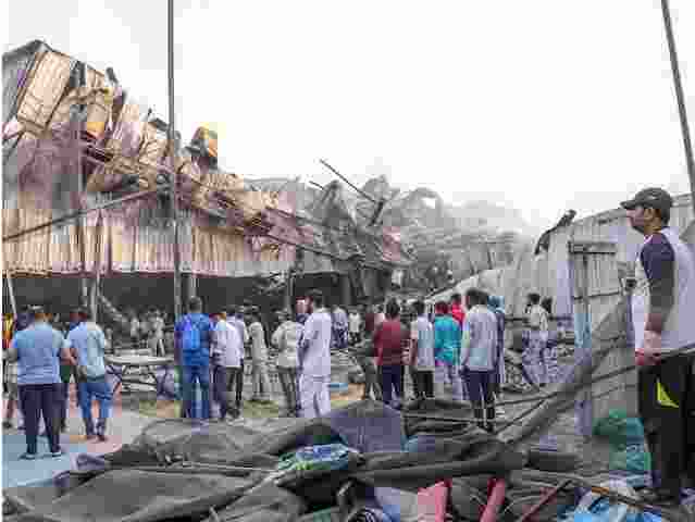 Town planning official (TPO) MD Sagathia, assistant TPOs Mukesh Makwana and Gautam Joshi, and former station officer of Kalavad Road fire station Rohit Vigora were arrested on Thursday, May 30. Town planning official (TPO) MD Sagathia, assistant TPOs Mukesh Makwana and Gautam Joshi, and former station officer of Kalavad Road fire station Rohit Vigora were arrested on Thursday, May 30.