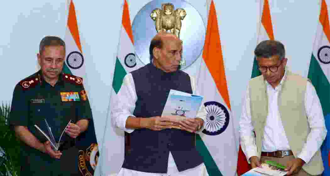 Defence Minister Rajnath Singh releases the Delegation of Financial Powers to DRDO (DFP-2026) during an event in New Delhi, alongside senior defence officials, on Monday. Defence Minister Rajnath Singh releases the Delegation of Financial Powers to DRDO (DFP-2026) during an event in New Delhi, alongside senior defence officials, on Monday.