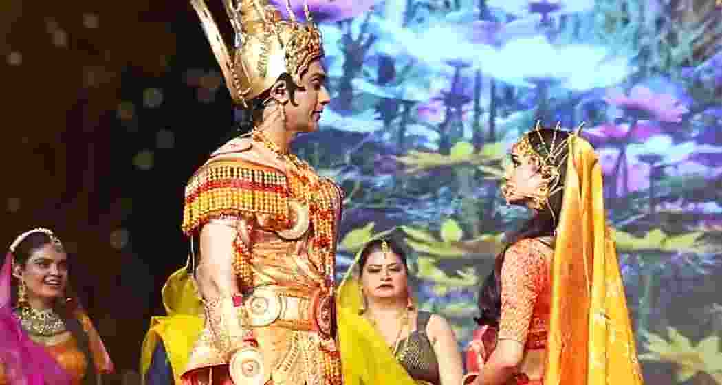 Actors perform during Ayodhya’s Ramlila. Actors perform during Ayodhya’s Ramlila.