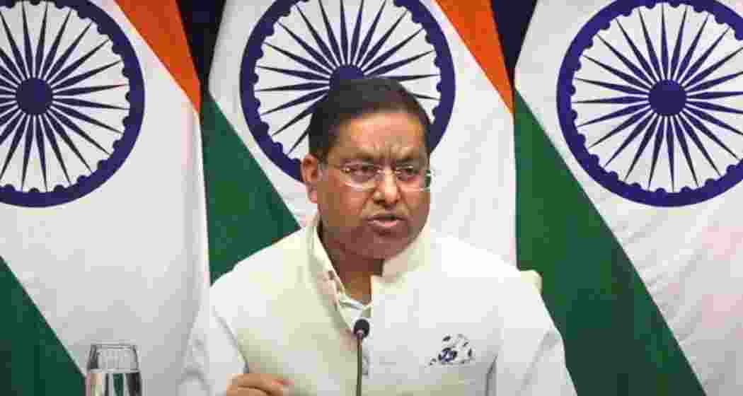 MEA spokesperson Randhir Jaiswal. File photo. MEA spokesperson Randhir Jaiswal. File photo.